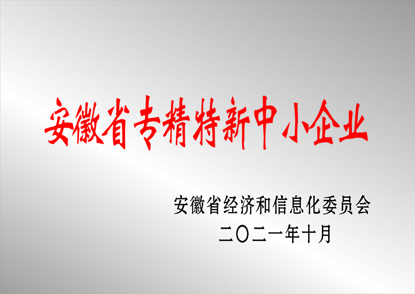 秦皇島安徽省專(zhuān)精特新中小企業(yè)